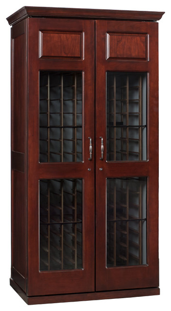 Le Cache Carolina 2400 Wine Cabinet Classic Cherry Traditional