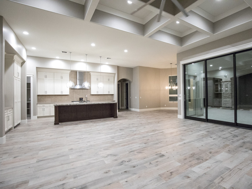 Inspiration for a transitional home design remodel in Phoenix