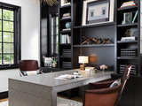 Transitional Home Office by Patrick Dyke Collaborative l.l.c.