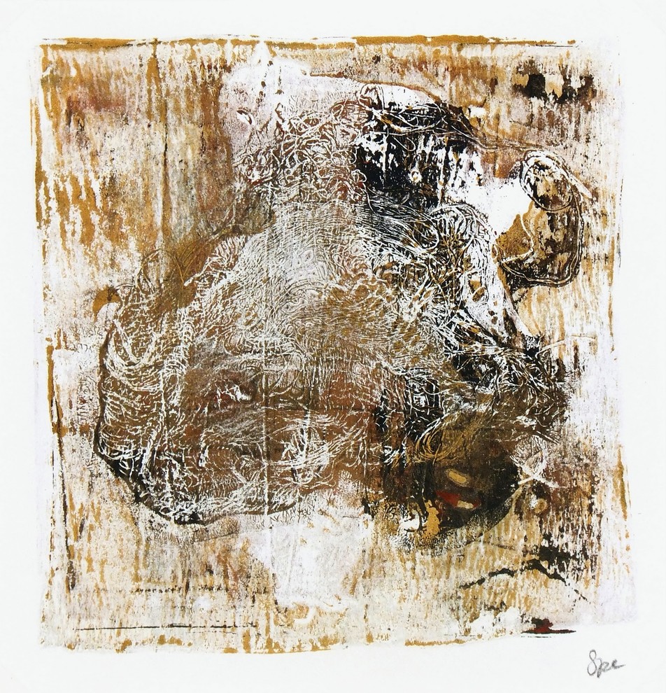 Black and Copper Monotype