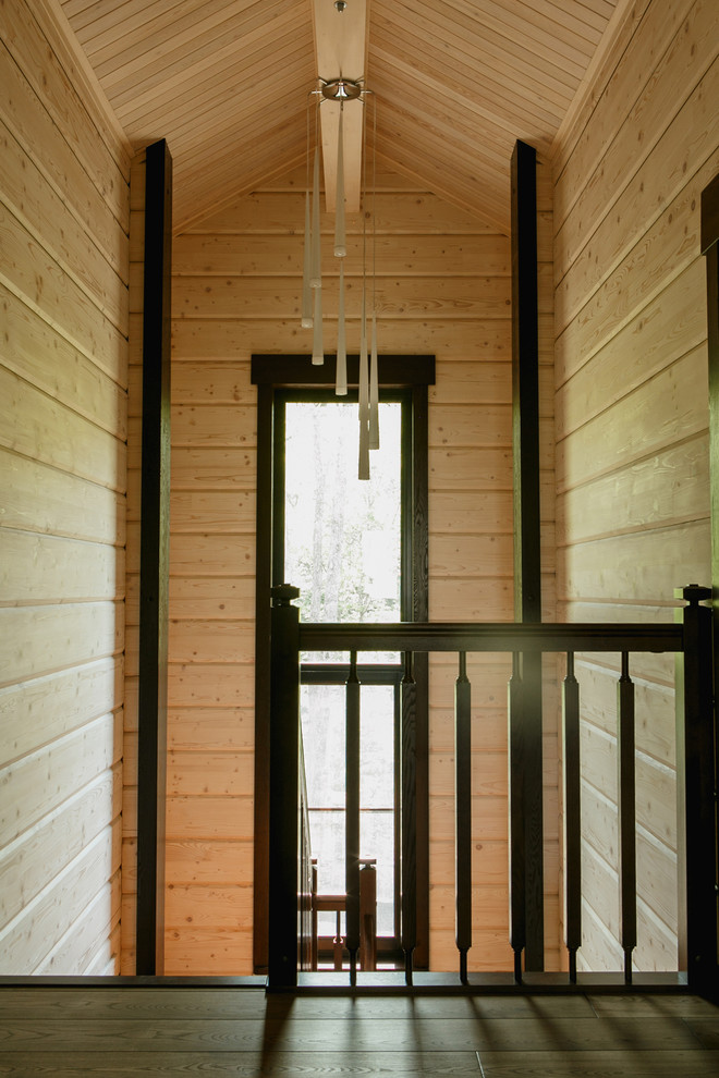 Интерьер дома из клееного бруса