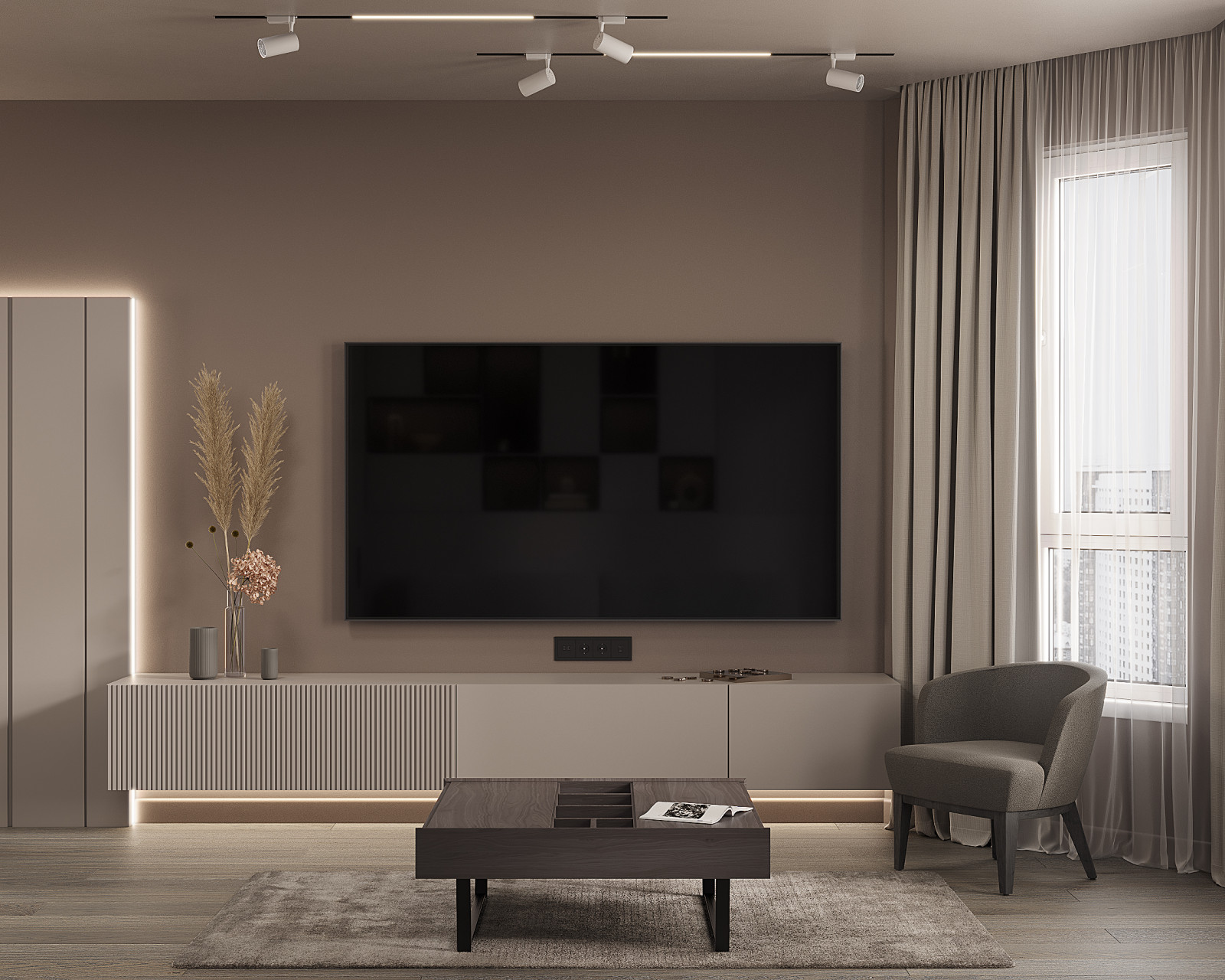 Современная квартира для стильного молодого человека