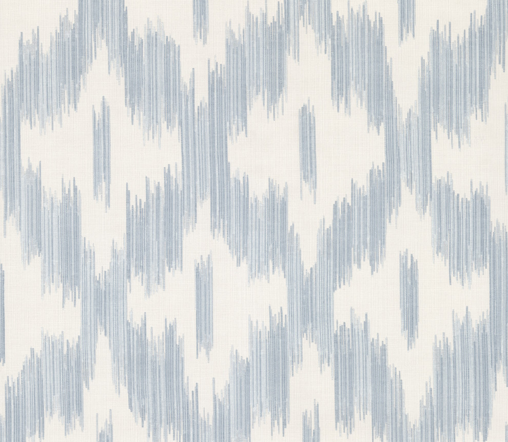 Keller Light Blue Ogee Wallpaper, Sample Contemporary Wallpaper