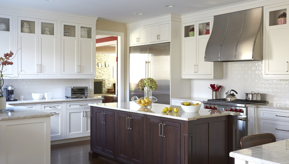Inspiration for a transitional kitchen remodel in Miami