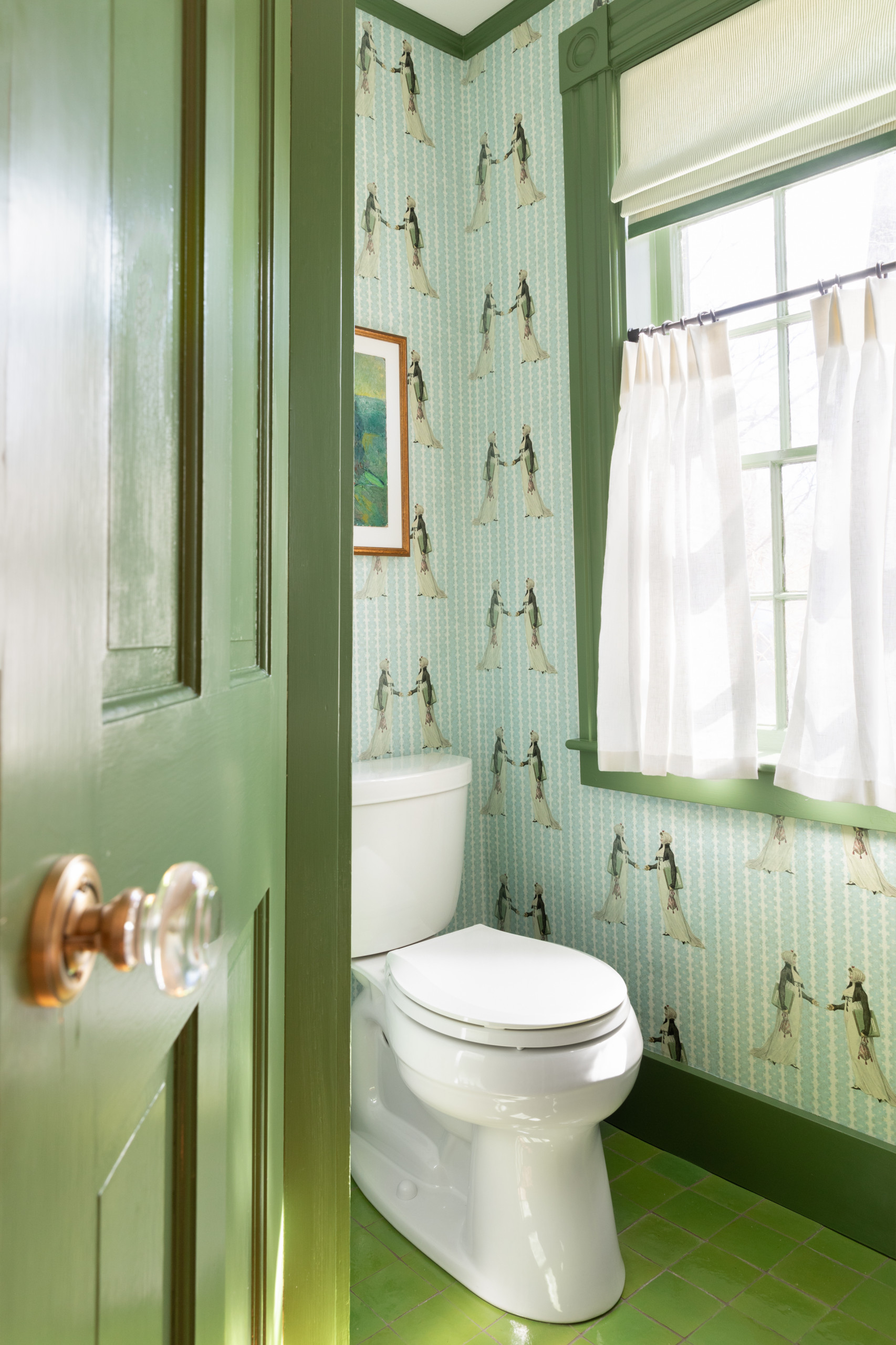 Designer’s Own Powder Room Packs in History, Color and Charm