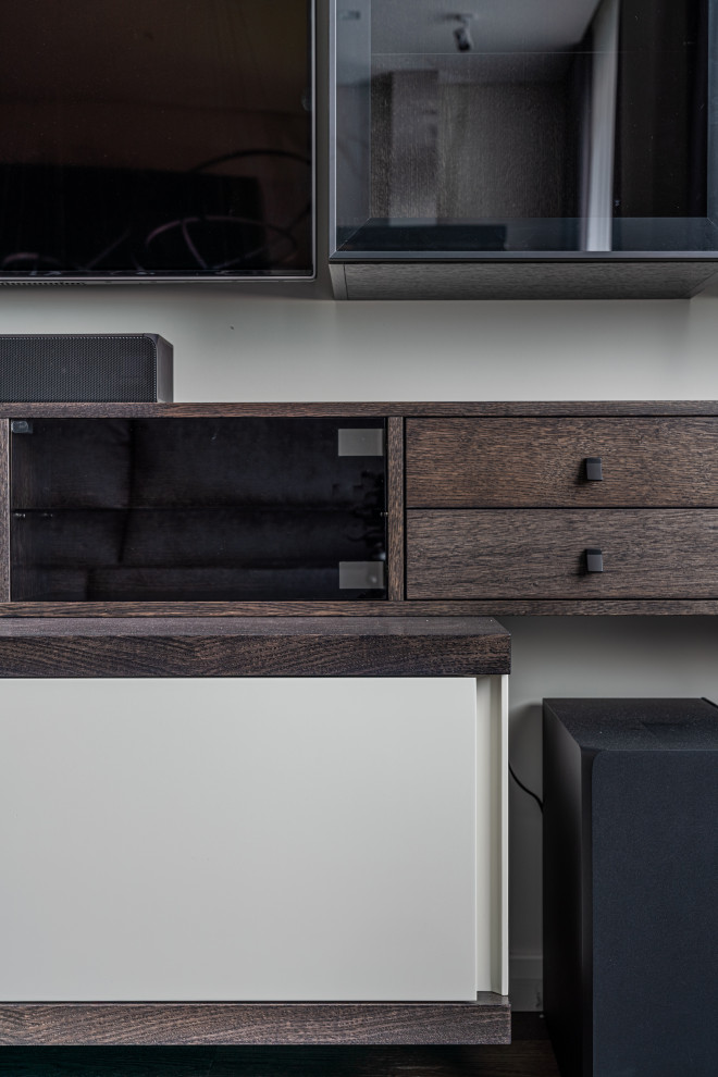 Мебель для гостиной с подвесной ТВ тумбой