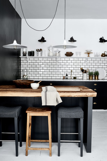 Landhauskuche Suffolk In Charcoal Contemporary Kitchen Dusseldorf By Neptune Home Germany