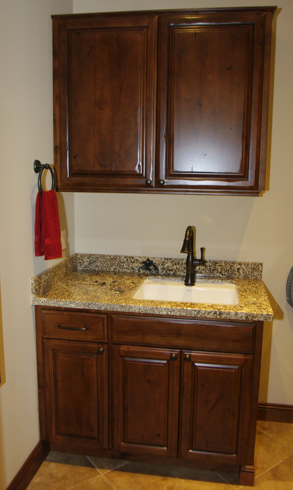 Example of a huge transitional kitchen design in Phoenix