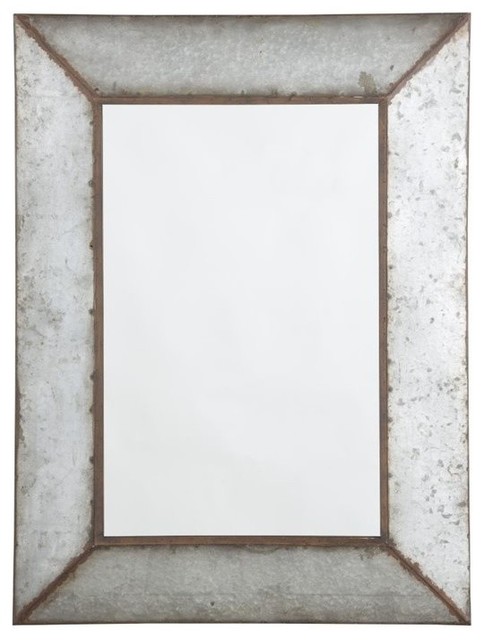 Industrial Wall Mirror o'tallay decorative mirror, antique gray - industrial - wall Industrial Wall Mirror o'tallay decorative mirror, antique gray - industrial - wall