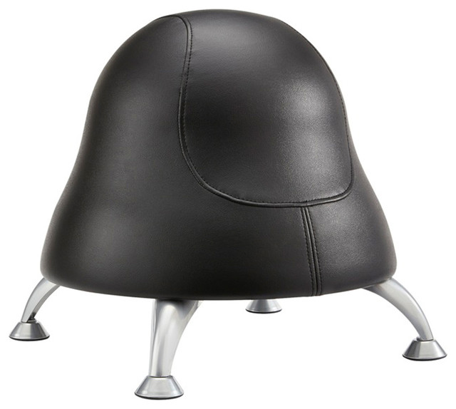 Safco Active Vinyl Upholstered Pump Ball Office Chair in Black
