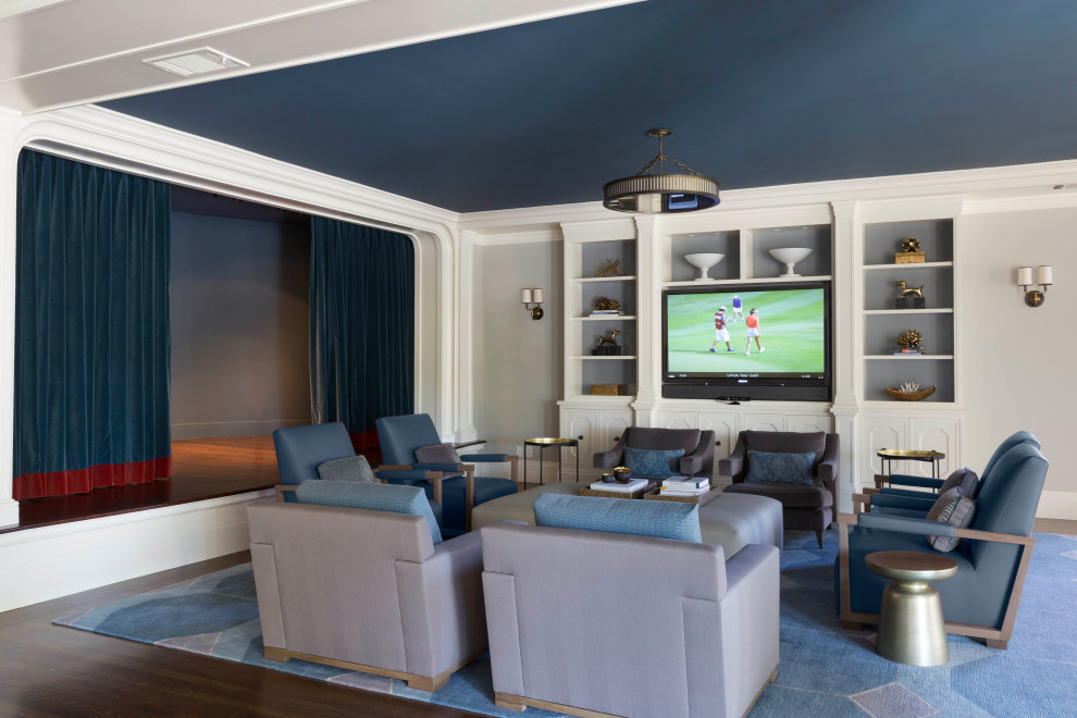 Home theater - traditional home theater idea in San Francisco