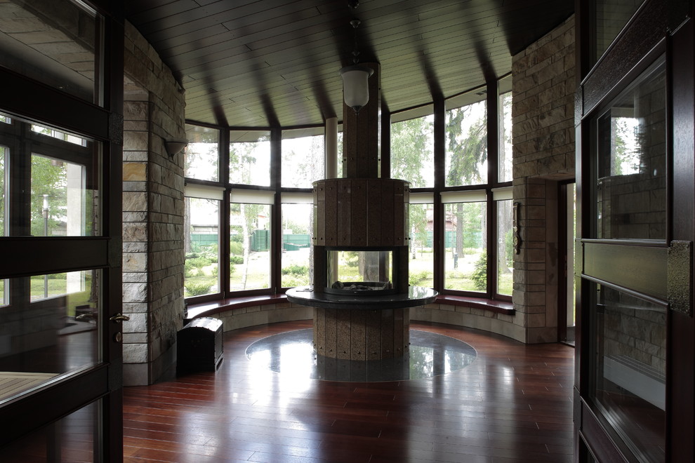 Вилла г-на К. Интерьер холла и гостинной. Архитектор Зусик А.И. Бюро Архитектон.