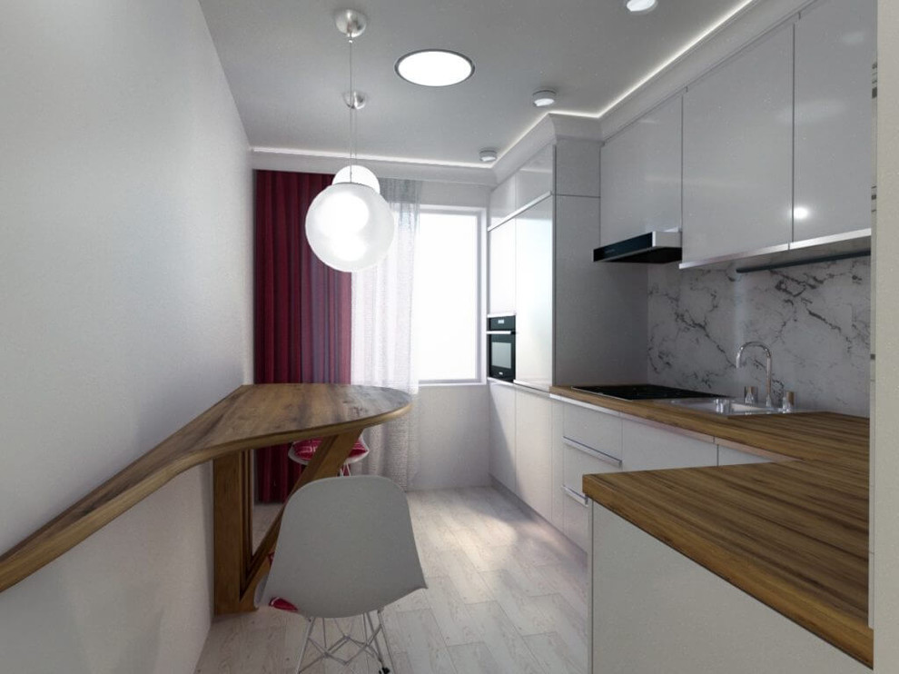 Квартира 45 м² в серых тонах