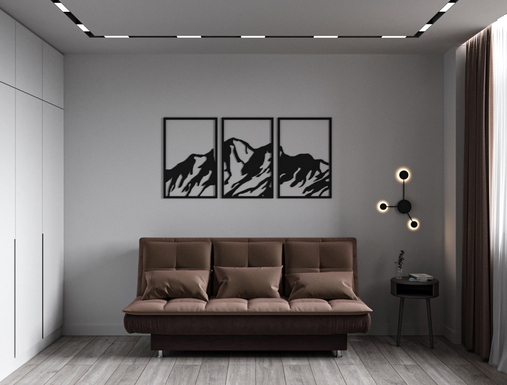 Минималистичная квартира с перетекающими гармоничными пространствами.