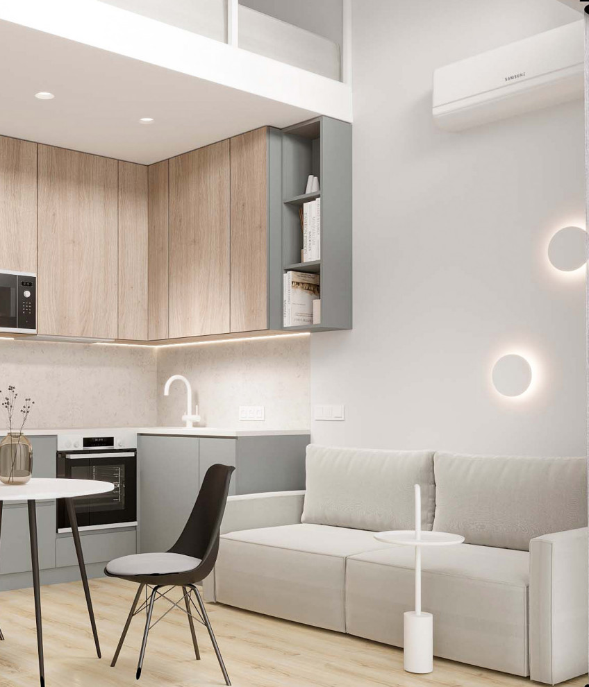 Квартира в г. Сочи с антресольным этажом