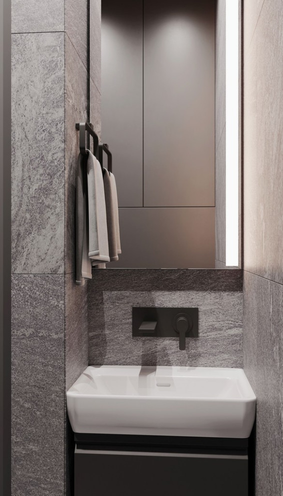 Интерьер квартиры в современном стиле, ЖК «Символ», 64 кв.м.