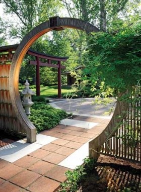 This is an example of an asian garden in Columbus.