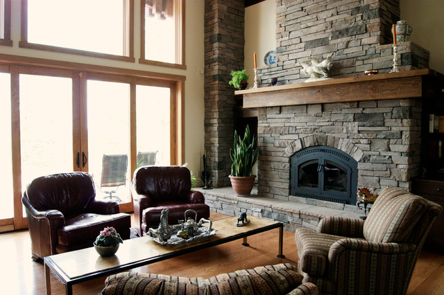 Rustic Beam Living Room