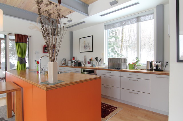 Bamboo Orange eklektisch-kueche