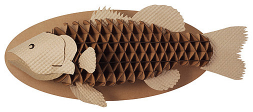 Recycled Cardboard Trophy Fish
