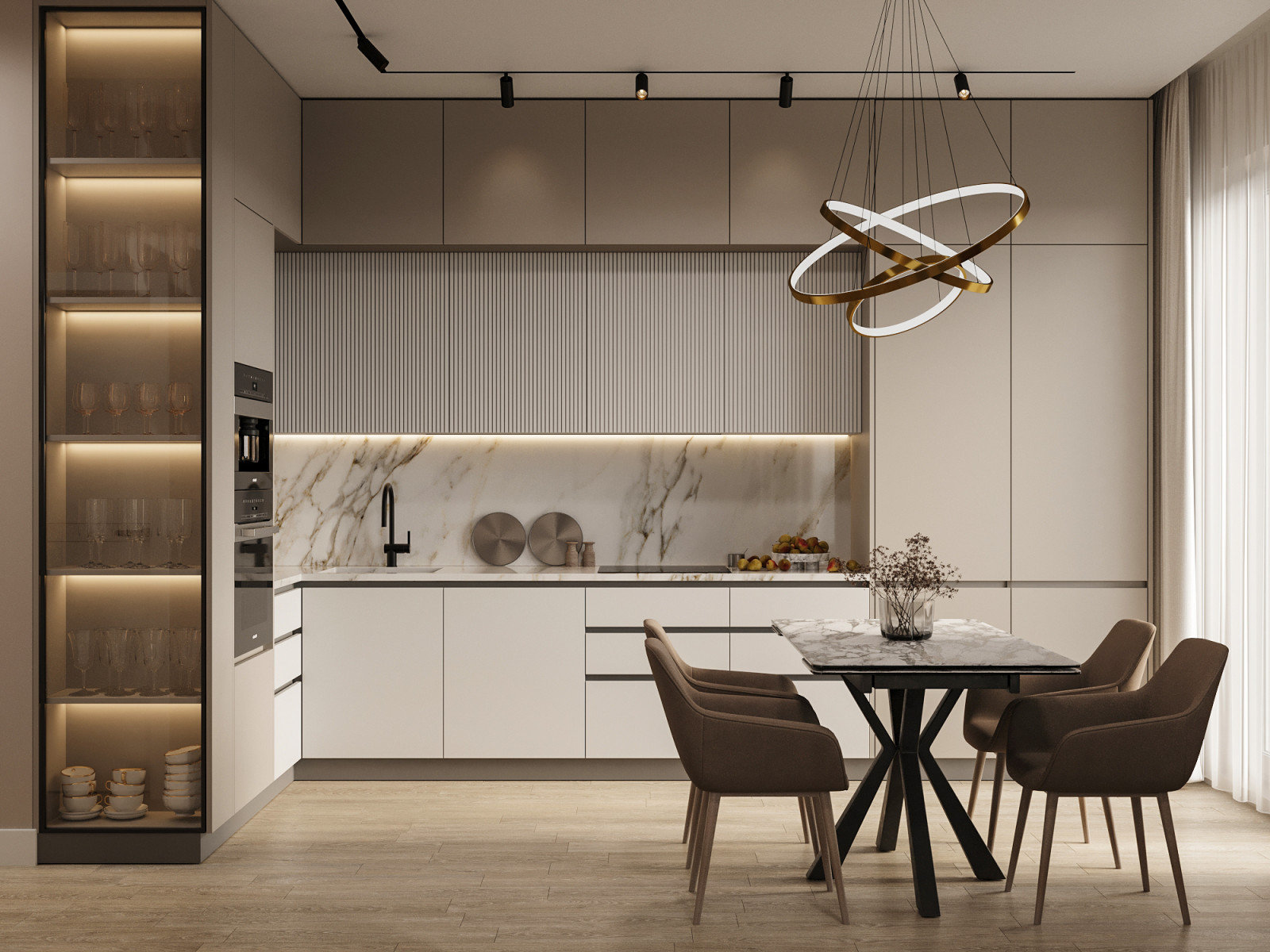 Современная квартира для семьи с двумя детьми