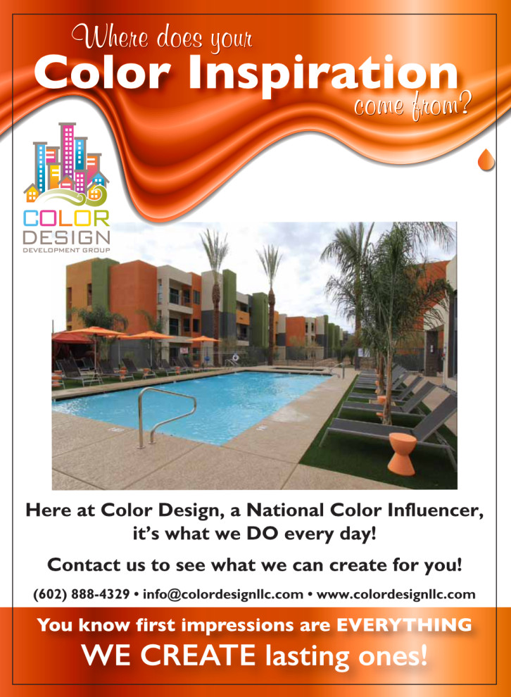Commercial Multifamily Exterior Color Design - Color Design AZ Ad-3o