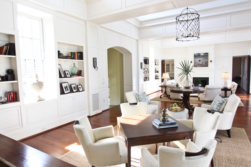 This is an example of an eclectic living room in Charleston.