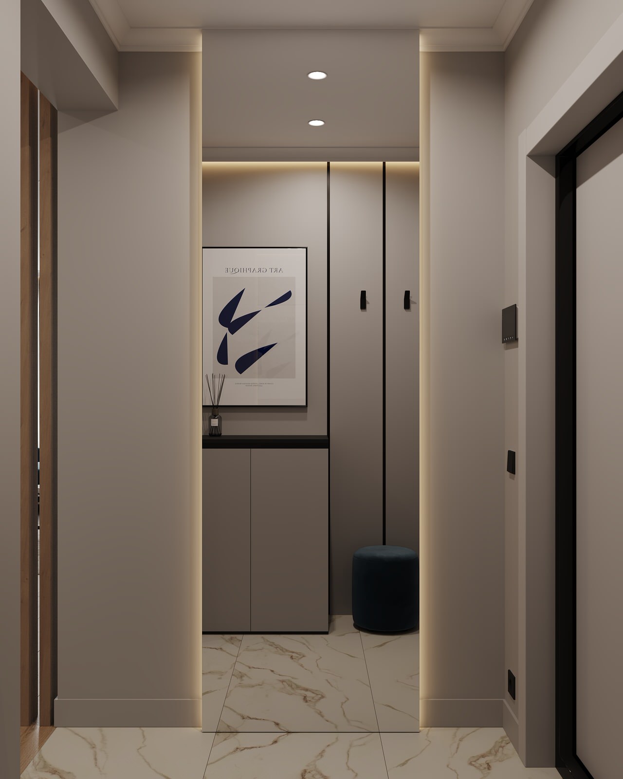 Кухня-гостиная (четырехкомнатная квартира в ЖК "Илмари", Пенза)