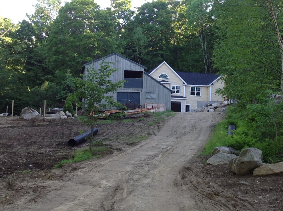 Help. Need ideas for a barn color to compliment house