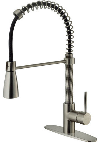 Vigo VG02003STK1 Stainless Steel Kitchen Faucets Kitchen Faucet Single