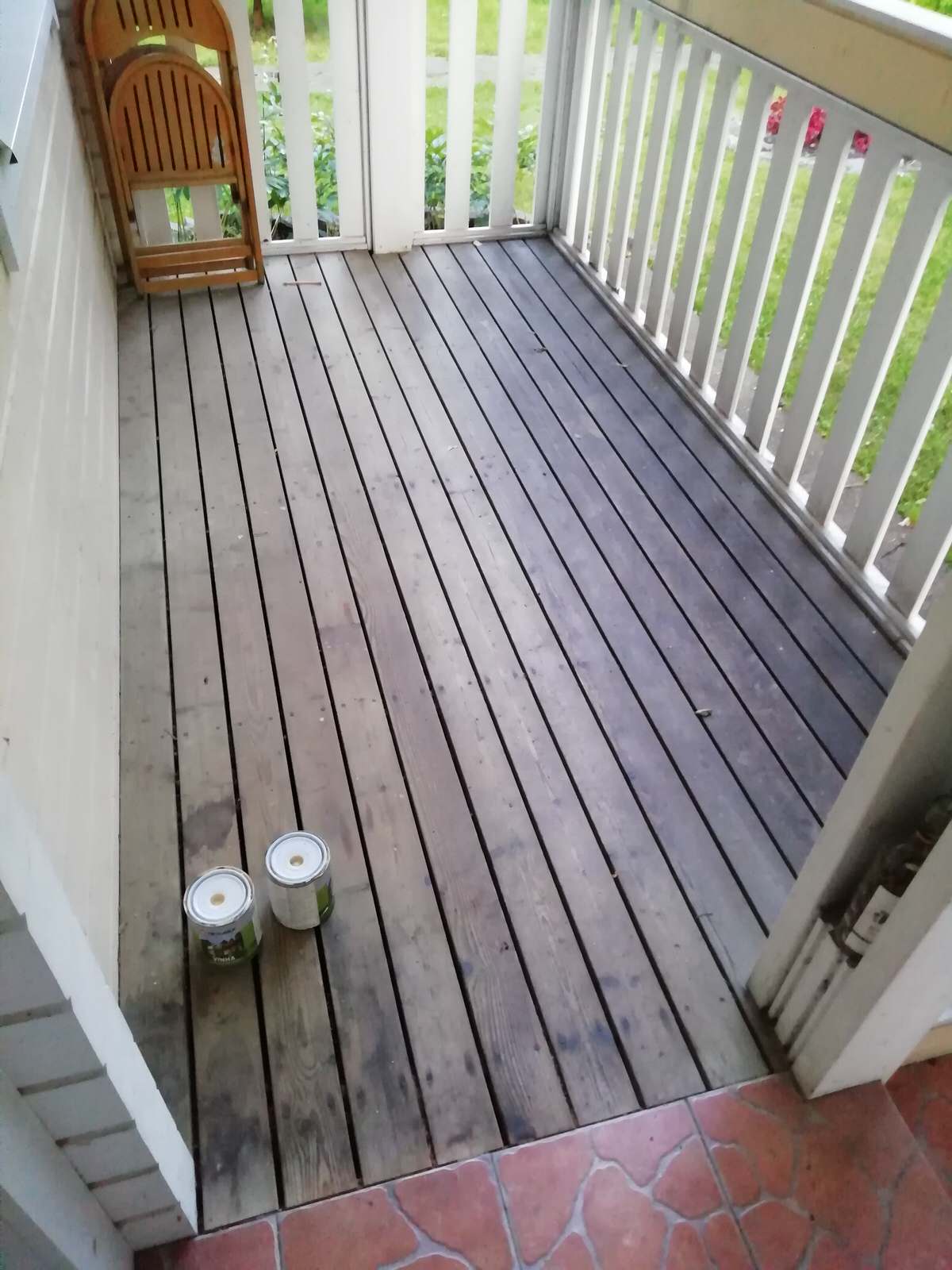 Небольшая реконструкция террасы с ограждениями, в Репино
