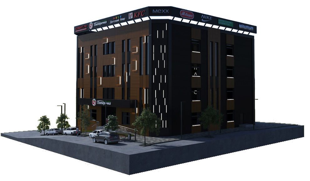 Торговый центр в поселке Новомихайловский