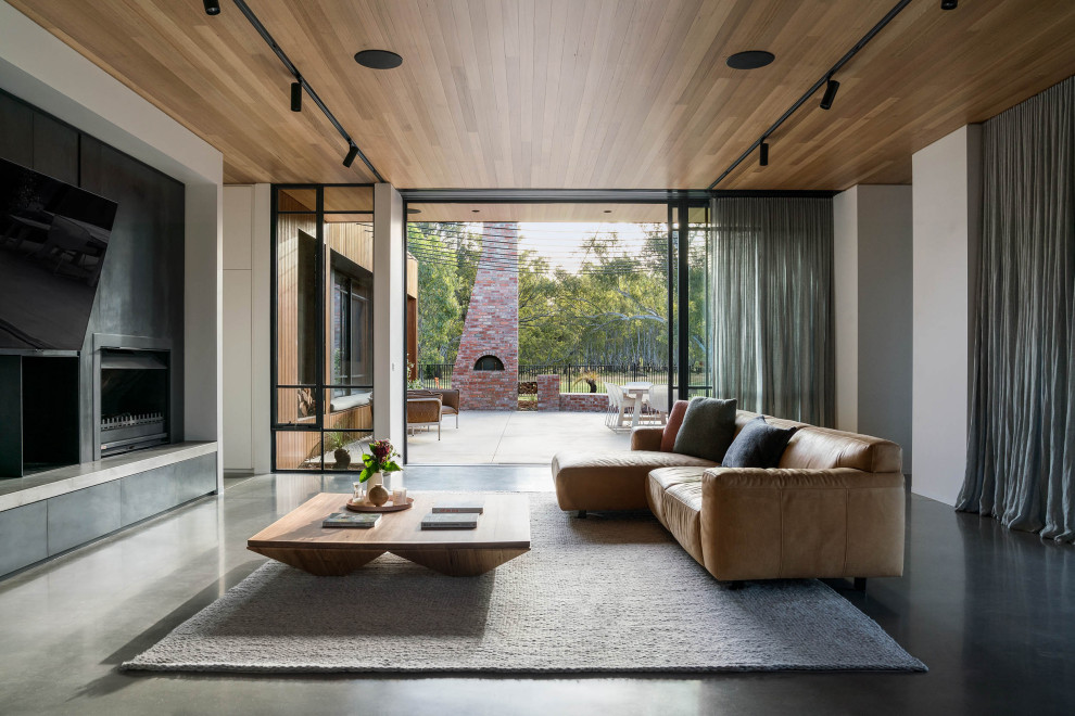 Photo of a modern living room in Melbourne.