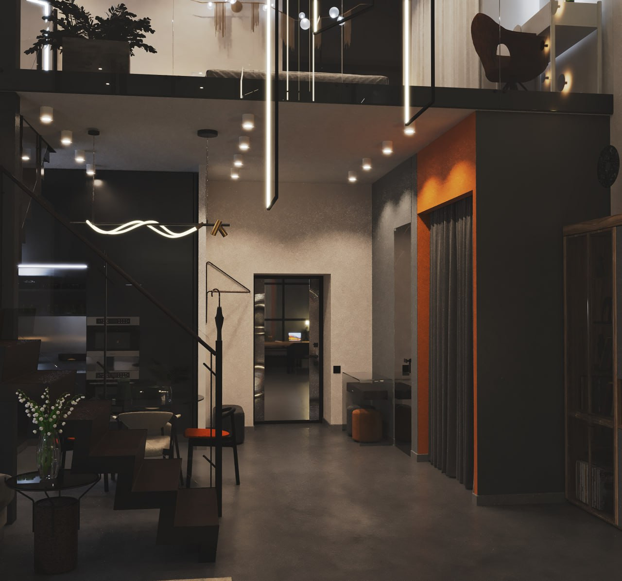 Много воздуха и света. Апартаменты для молодой пары.