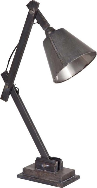 Mercana Industrial Table Lamp With Gray Finish 65126