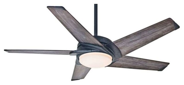 Casablanca 59093 Stealth 54 Indoor Ceiling Fan With Light Aged Steel