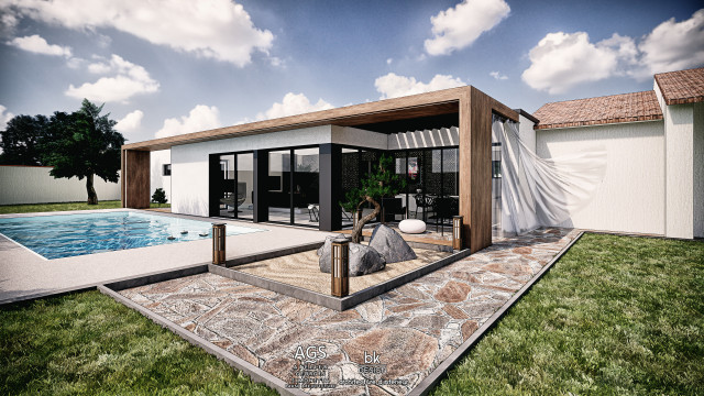 PROJET EXTENSION + TERRASSE mediterranean-pools-and-hot-tubs