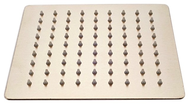 Fontana Brushed Nickel Stainless Steel Rainfall Showerhead, 12 ...
