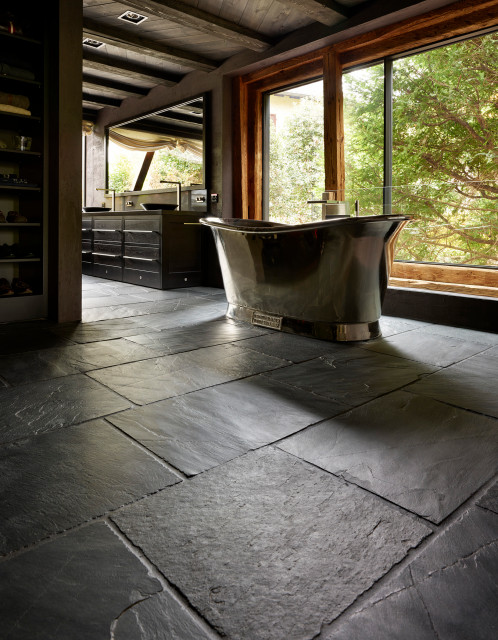 Swiss Chalet eclectic-bathroom