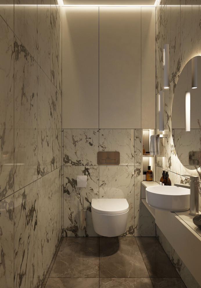 Современный светлый интерьер квартиры