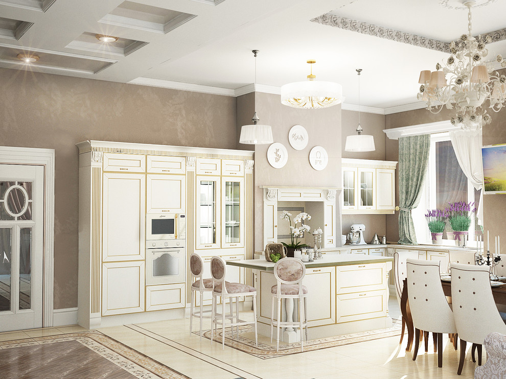 Дом для дружной семьи с тремя детьми в классическом стиле.