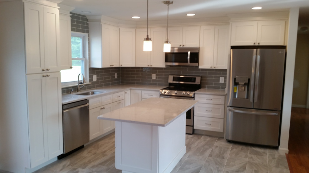 Example of a transitional kitchen design in Baltimore