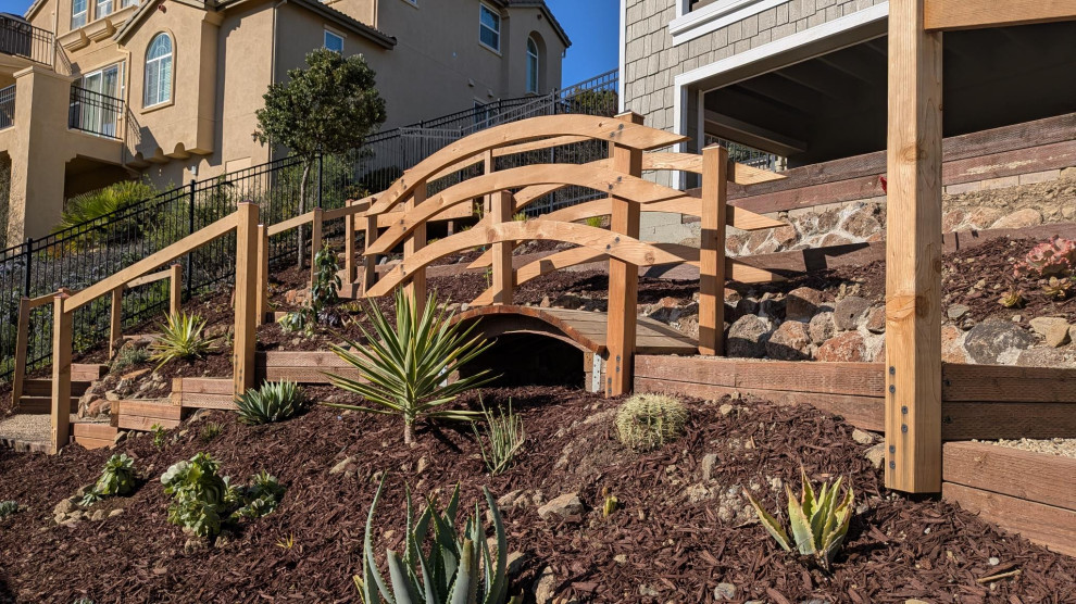 Japanese-Style Garden on a Steep Slope, San Francisco Bay Area
