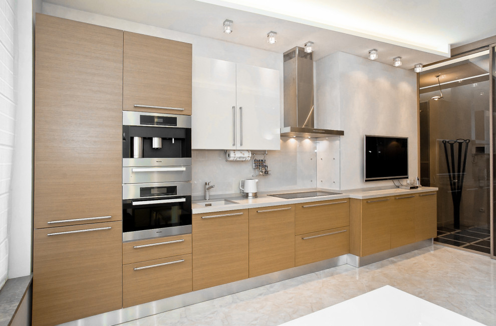 Минимализм в теплый тонах. Квартира. ЖК "Residence". 105 м.кв. Санкт-Петербург