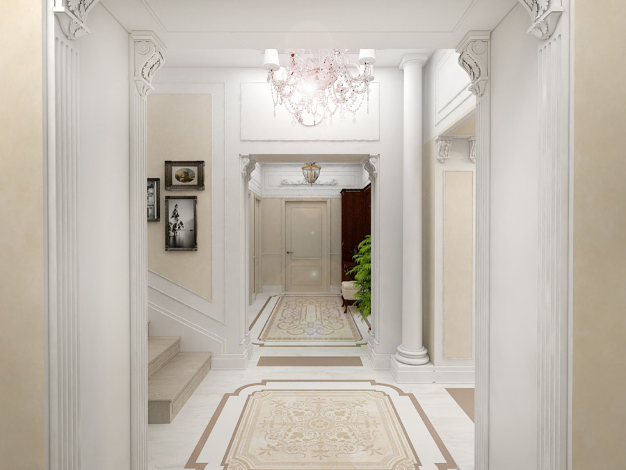 Интерьер загородного дома у озера