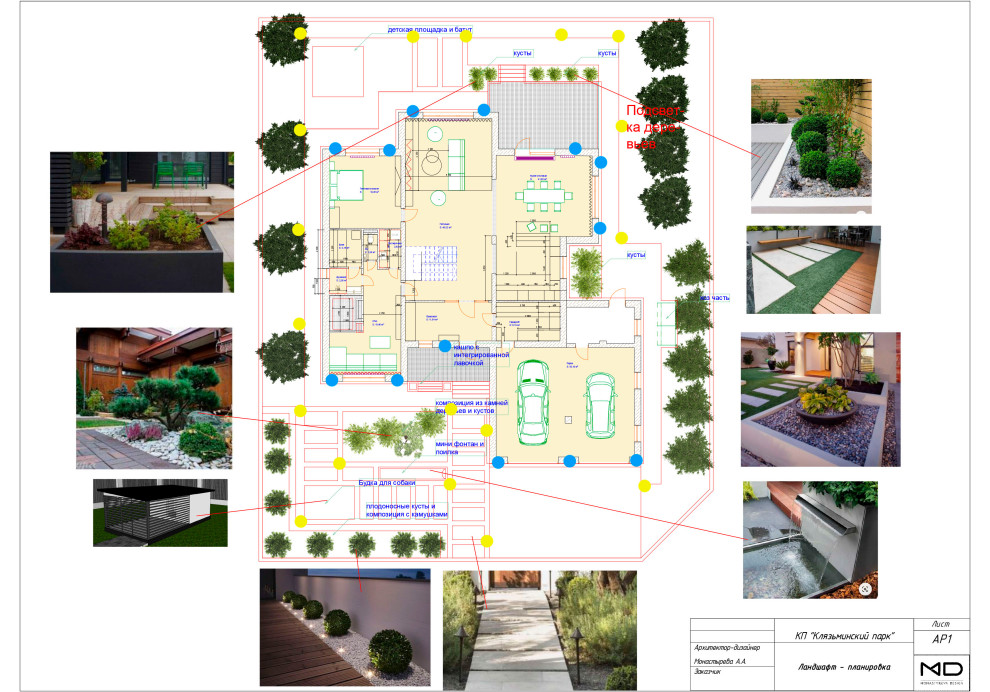Ландшафтный дизайн. КП Клязьминский парк
