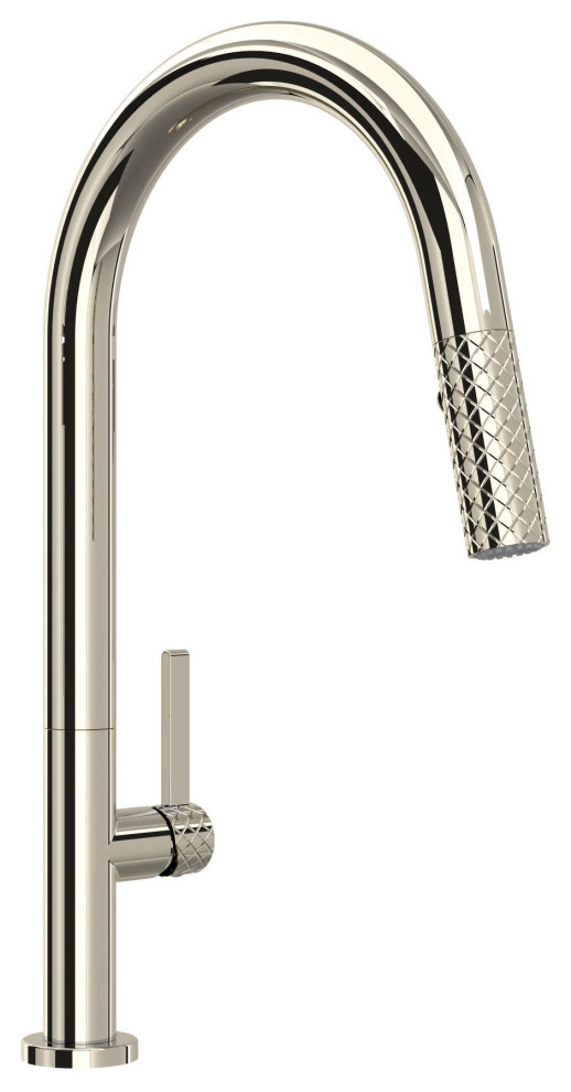 Rohl TE55D1LM Tenerife 1.75 GPM 1 Hole Pull Down Kitchen Faucet - Polished