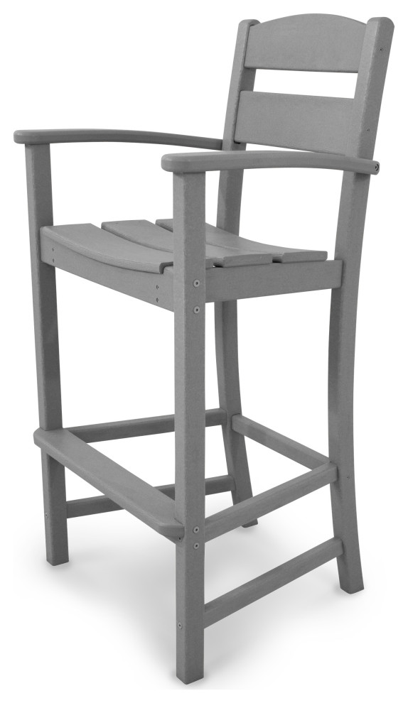 Ivy Terrace Classics Bar Arm Chair Transitional Outdoor Bar Stools