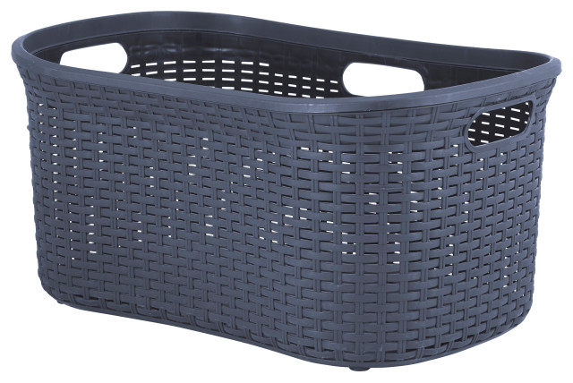 Laundry Hamper 50liter Deluxe Wicker Style Basket with