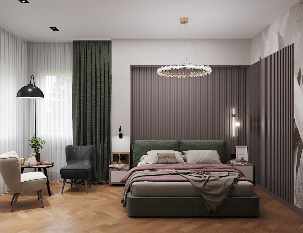 Дизайн интерьера 2го этажа загородного дома